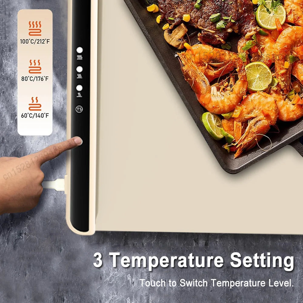 Smart Foldable Food Warmer – 3 Heat Modes, Fast & Portable