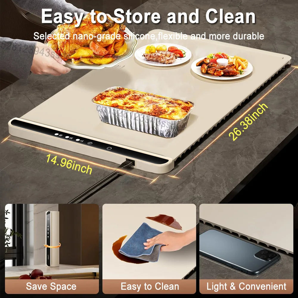 Smart Foldable Food Warmer – 3 Heat Modes, Fast & Portable