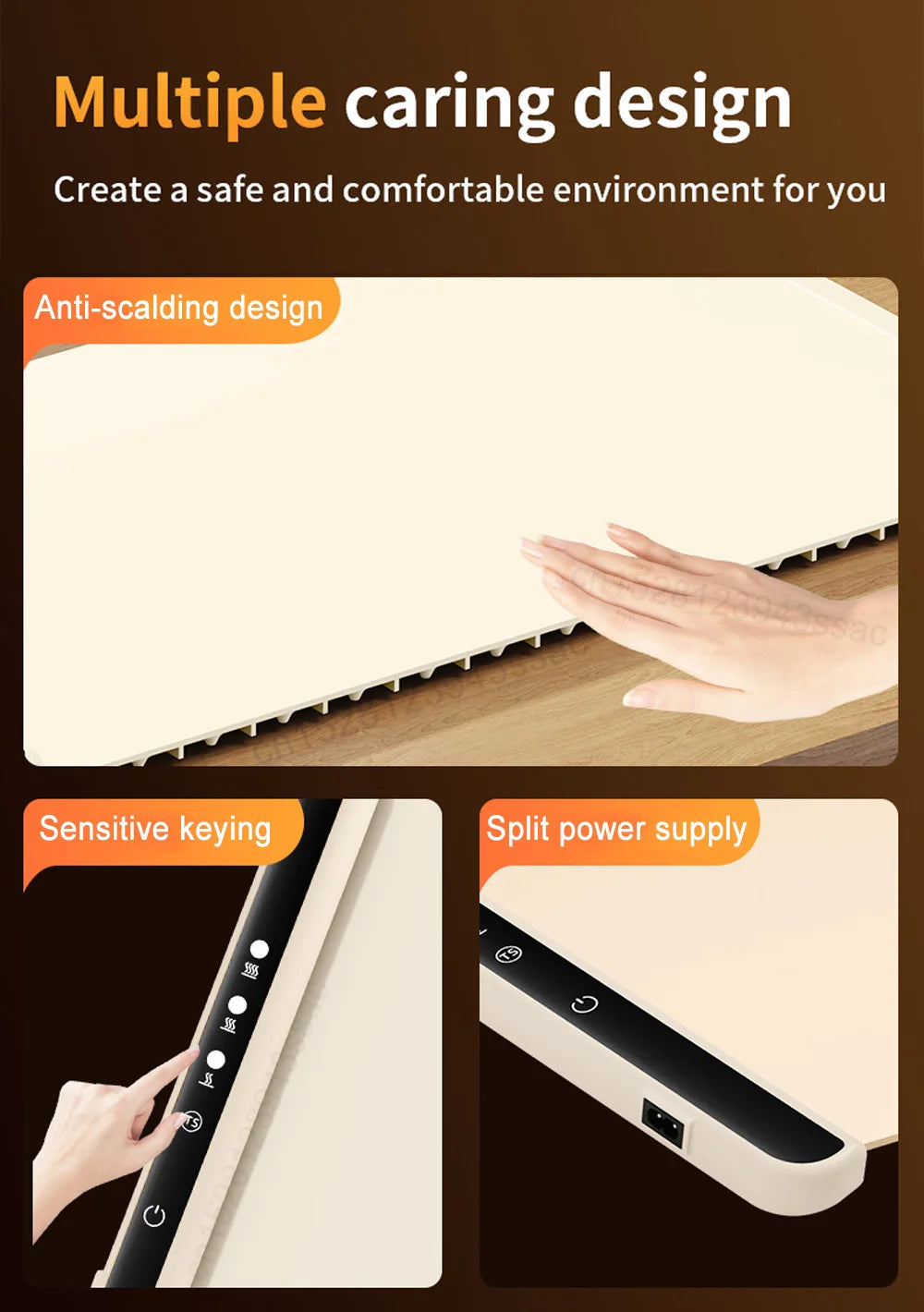 Smart Foldable Food Warmer – 3 Heat Modes, Fast & Portable
